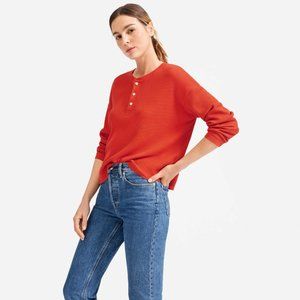 Everlane Henley Waffle Tee S